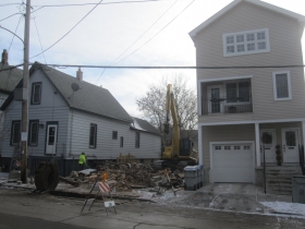 Demolition of 1159 E. Kane Pl.