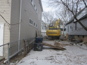 Demolition of 1159 E. Kane Pl.