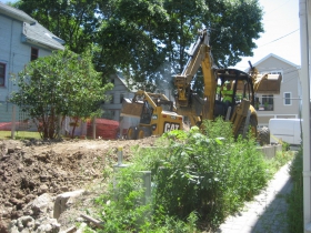 Last Site at Kane Commons Getting Built