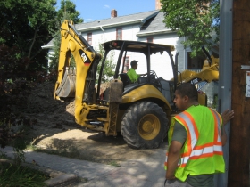 Last Site at Kane Commons Getting Built