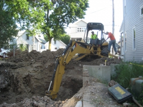 Last Site at Kane Commons Getting Built