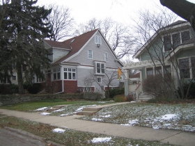 John Gurda's house on the left.