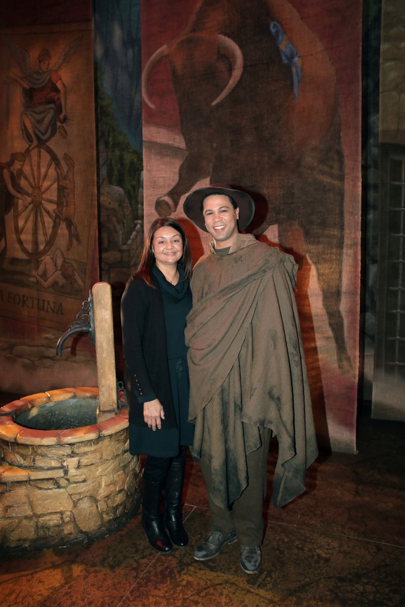 Samuel James Dewese and Gigi Wagener, Costume Design Intern from Mount Mary University.
