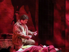 Death of Carmen, Don José, Luke Selker and Carmen, Laurel Semerdjian.