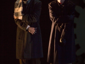 Sister Carrie at the Florentine Opera. Scenic design by Kris Stone, lighting design by Noele Stollmack, costume design by Rachel Laritz , wigs and makeup by Dawn Rivard. Photo by Kathy Wittman