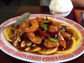 Fortune's Szechuan Shrimp.