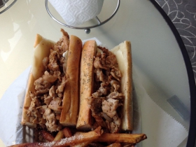 Jamaican Pork Loin Jerk Sandwich