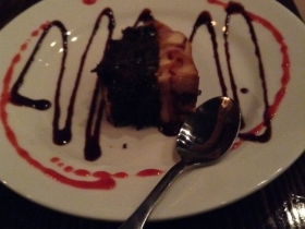 C-viche: Impossible cake, chocolate and flan