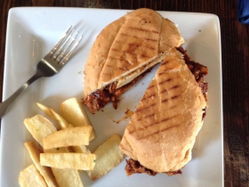C-viche: Chicken mole sandwich