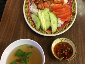 BBQ pork over rice