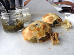 La Masa: Empanadas with chimichurri