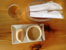 Milwaukee Beer Bistro: Eggplant cheese soup