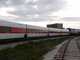 Talgo Trainsets Leaving Milwaukee