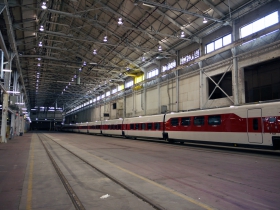 Talgo Trainsets Leaving Milwaukee