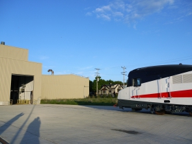 Talgo Trainsets Leaving Milwaukee