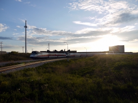 Talgo Trainsets Leaving Milwaukee