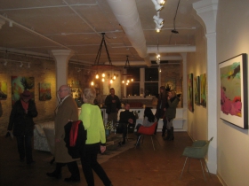 Gallery Night at the Marshall Building.