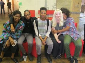 Teen Artists and supporters at Redline.