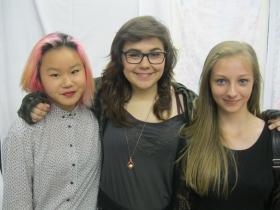 Teen gallery goers at Redline.