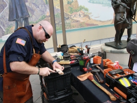 Scott Sullivan, Artisanal Axe Restoration. Photo by Erol Reyal
