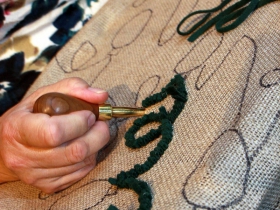 Rug Hooking by Jeaninne. Photo by Erol Reyal