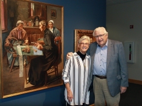 Rev. Pamela Viets and Dr. Eckhart Grohmann. Photo by Erol Reyal