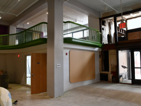 Exposed Mezzanine at ThriveOn King