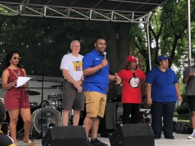 State Rep. Kalan Haywood II at Garfield Avenue Festival