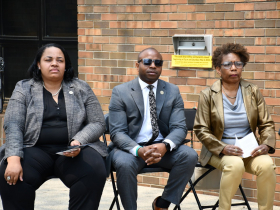 Milele A. Coggs, Cavalier Johnson and Joan Johnson