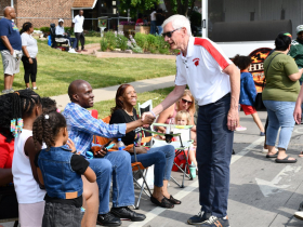Governor Tony Evers in 2023 Juneteenth Parade