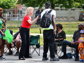 Senator Tammy Baldwin in 2023 Juneteenth Parade