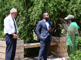 Mayor Cavalier Johnson Speaks With Viola Rembert