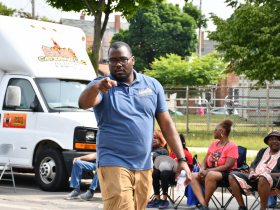 Alderman Mark Chambers, Jr. in 2023 Juneteenth Parade