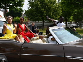 Miss Teen Milwaukee Isabella Gray in 2023 Juneteenth Parade