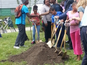 Moving dirty, on shovel at a time.
