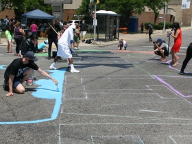 Volunteers Helping Paint