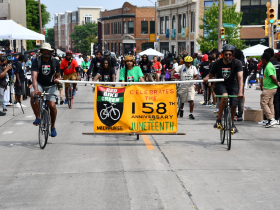 Red Bike Green in 2023 Juneteenth Parade