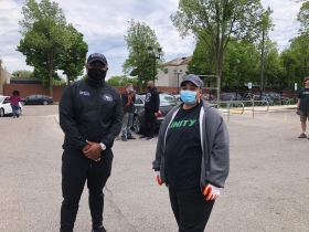 Rep. Kalan Haywood and Alderwoman Milele A. Coggs