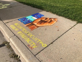 Black Lives Matter Art at Morgan Park