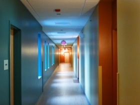 Hallway inside of Maskani Place.