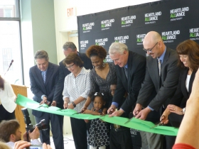 Ribbon cutting.