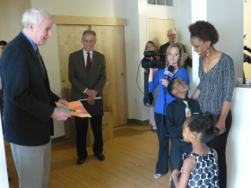 Meeting the mayor.