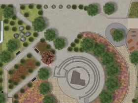 Victory Over Violence Park Rendering