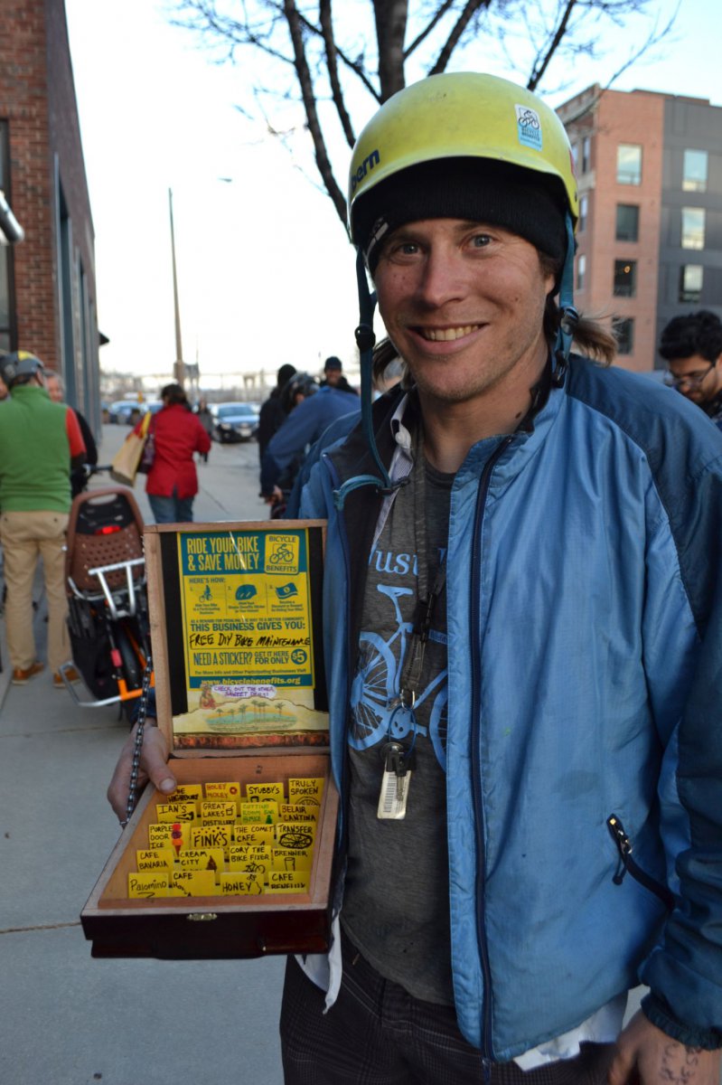 Ian Klepetar promotes Bike Benefits and showcased the discount locations