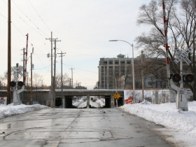 E. Greenfield Ave. Railroad Crossing