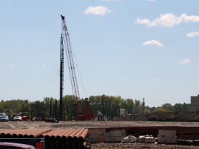 Pile Driving at South Harbor Campus
