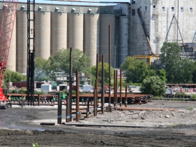 Pile Driving at South Harbor Campus
