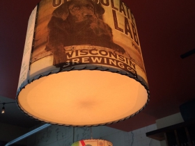 Chocolate Lab lamp