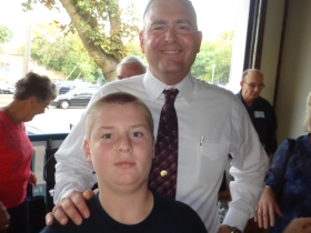Chris Moews and his son Andy.