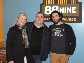 Andrea Hartwig, Mike Bailey, President of Madison Media Institute and musician Derek Pritzl
